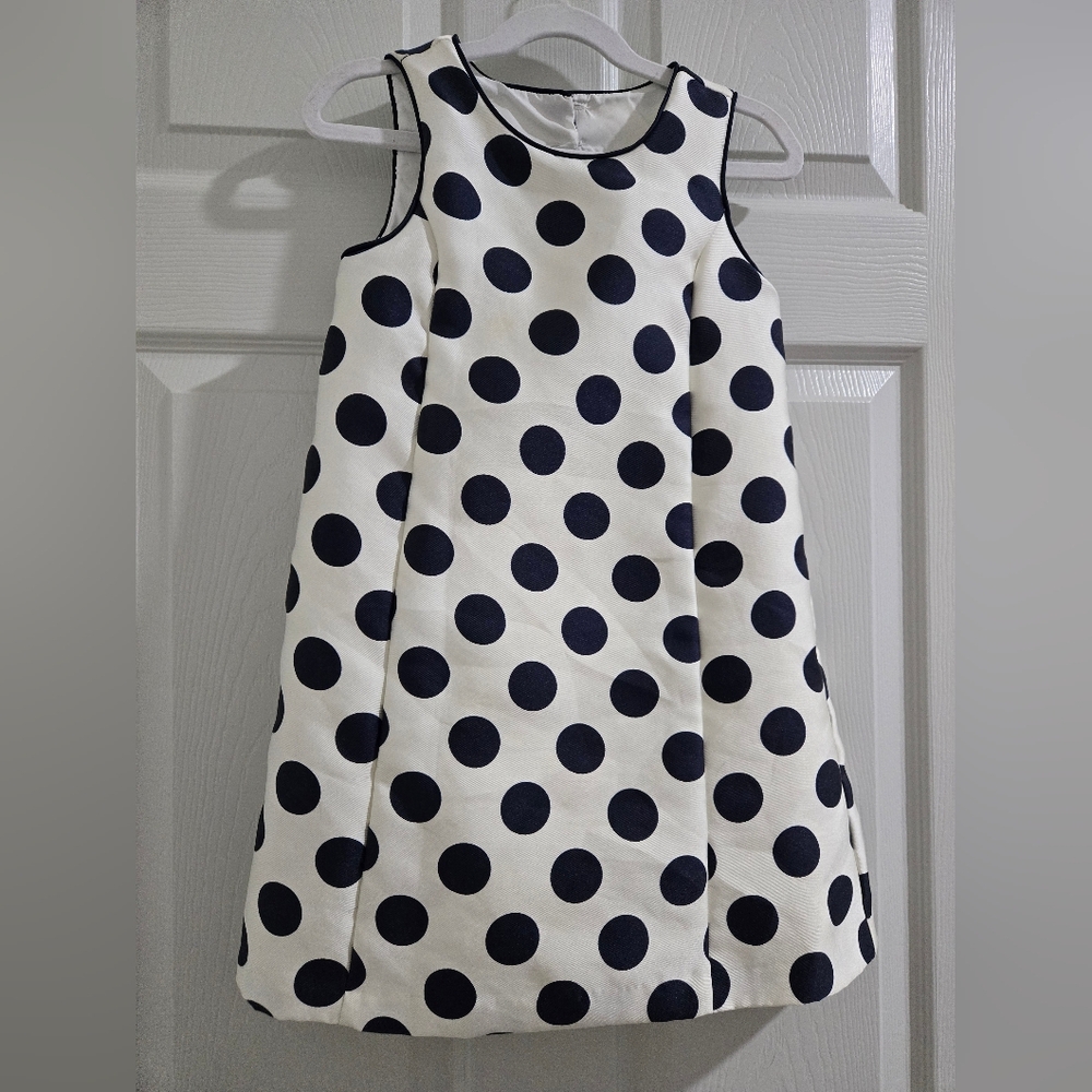 Tahari Polka Dot Sleeveless Kids Dress